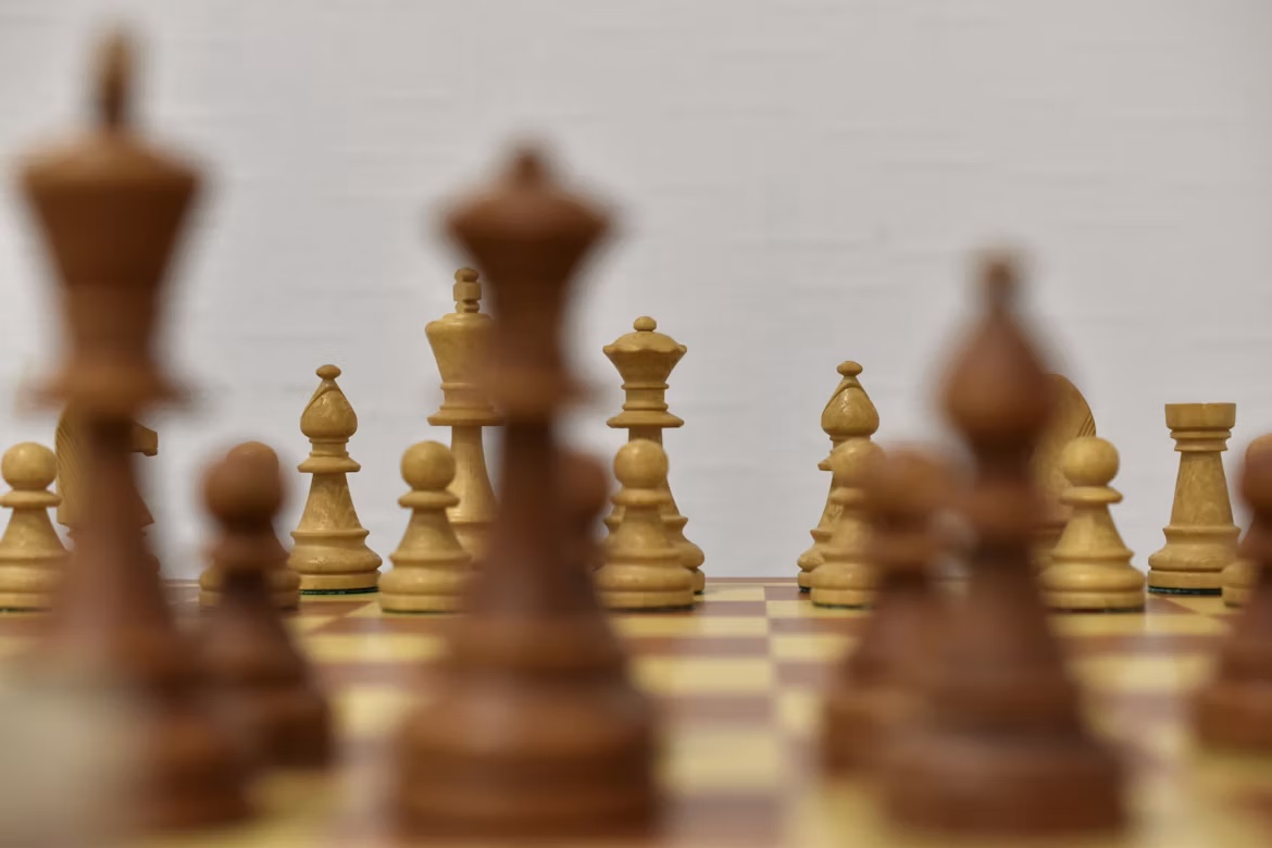 Chess pieces representing systematic process and strategy